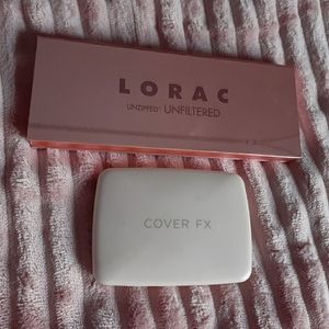Cover FX blush and Lorac eyeshadow